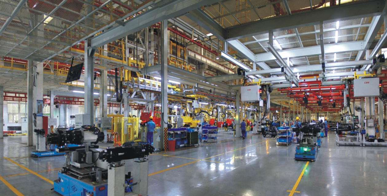 Hangcha Bengkel perakitan forklift listrik yang cerdas